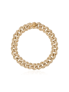 Shay Yellow Gold Essential Link Bracelet With White Diamonds In Gold