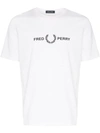 FRED PERRY T-SHIRT MIT LOGO-PRINT