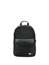 Tommy Hilfiger Logo Tape Backpack In Black