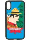 DSQUARED2 IPHONE XS LOGO PRINT PHONE CASE