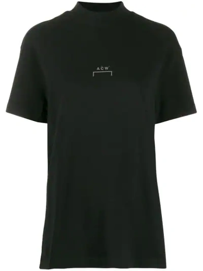 A-cold-wall* Mock Neck Logo T-shirt - 黑色 In Black