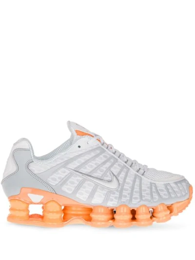 Nike Shox Total Sneakers In Grey ,orange