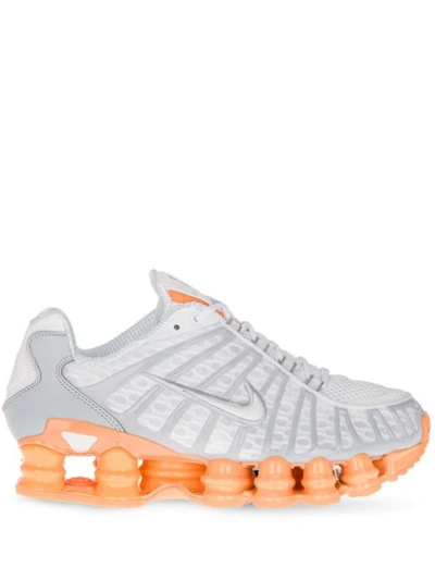 Nike Shox Total Trainers In Grey ,orange