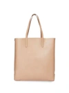 BURBERRY BURBERRY LOGO EMBOSSED TOTE - NEUTRALS
