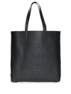 BURBERRY BURBERRY LOGO EMBOSSED TOTE - 黑色