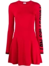 RED VALENTINO "FORGET ME NOT" FLARED DRESS