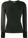 KENZO CONTRAST SLEEVE KNITTED TOP