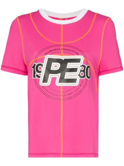 P.e Nation Double Dribble Graphic T-shirt In Pink