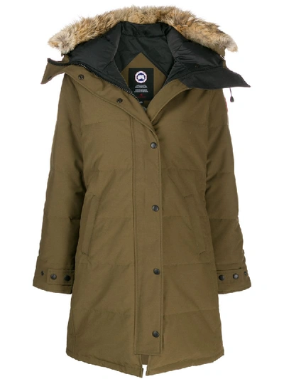 Canada Goose Rossclair Padded Parka In Green