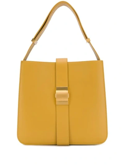 Bottega Veneta The Marie Leather Shoulder Bag In Yellow