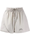 A-COLD-WALL* A-COLD-WALL* RELAXED-FIT LOGO TRACK SHORTS - 灰色