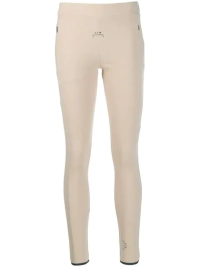 A-cold-wall* Printed Logo Leggings In Neutrals