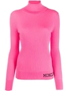 MONCLER MONCLER ROLL NECK SWEATER - 粉色