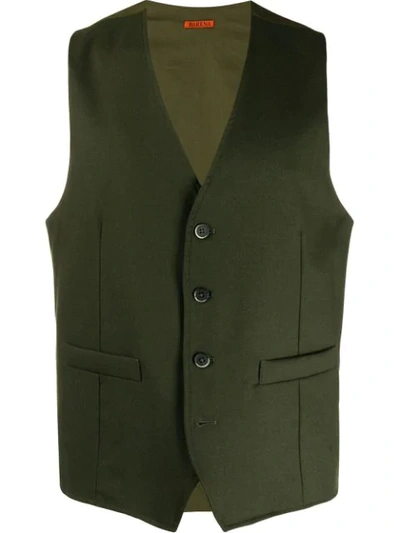 Barena Venezia Tailored Waistcoat In 370 Army