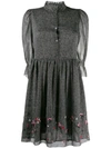 ZADIG & VOLTAIRE FLORAL RUFFLE MINI DRESS