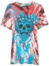 AMIRI AMIRI SKULL PRINT TIE-DYE T-SHIRT - 多色