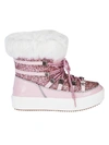 CHIARA FERRAGNI GLITTER SNOW BOOTS,11043354