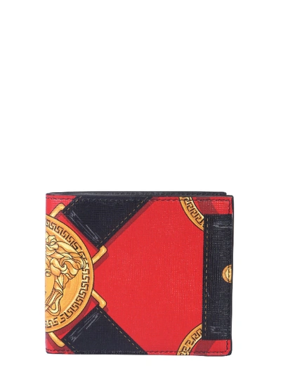 Versace Bifold Wallet In Nero