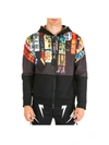 NEIL BARRETT SHINJUKU SOHO ZIP-UP SWEATSHIRT,BJS562SM506P 1874