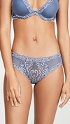 Natori Feathers Hipster Panties In Blue Haze/slate Blue