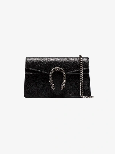 Gucci Dionysus Pebbled Leather Shoulder Bag, Black