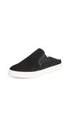 Vince Garvey 2 Slip-on Shearling-lined Leather Sneakers In Black