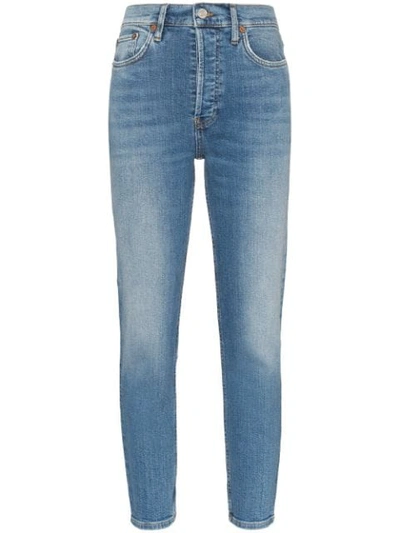 RE/DONE HIGH-RISE CROPPED SKINNY JEANS
