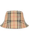 BURBERRY VINTAGE CHECK BUCKET HAT