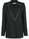 Givenchy Embellished Lapel Blazer In Black