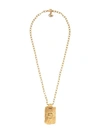 GUCCI TEXTURED PENDANT NECKLACE