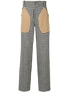 LOEWE HOUNDSTOOTH PATCH POCKET TROUSERS