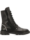 CASADEI COMBAT LACE-UP ANKLE BOOTS