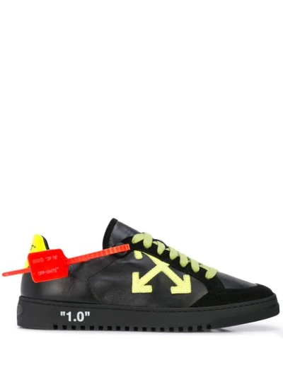 Off-white 2.0 Leather Low Top Trainers In Black