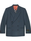 GUCCI DRILL JACKET WITH SARTORIAL LABELS