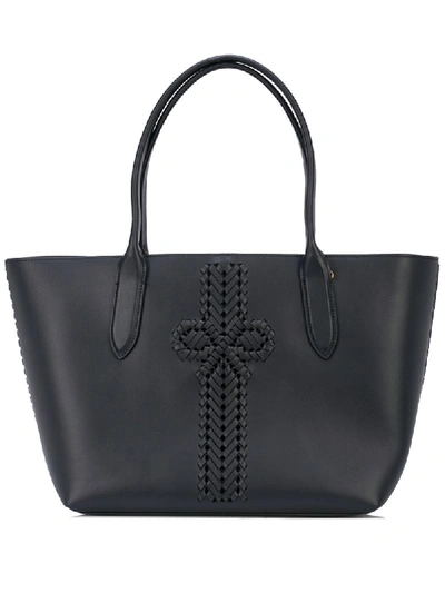 Anya Hindmarch Woven Bow Tote - Blue