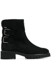 HOGL BUCKLE-DETAIL ANKLE BOOTS