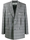 Off-white Constructed Blazer In 0600 Light Grey No Color