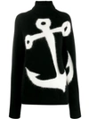 N°21 ANCHOR ROLL NECK SWEATER