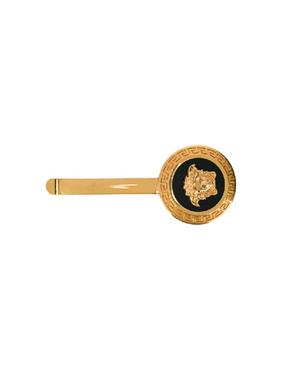 Versace Icon Round Medusa Enameled Bobby Pin In K41t
