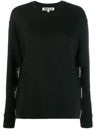 Mcq By Alexander Mcqueen Buckle Strap Jumper In Black