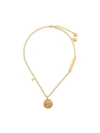 VERSACE VERSACE MEDUSA PENDANT SHORT NECKLACE - 金色