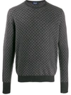 Drumohr Crew-neck Cashmere Sweater In Grey