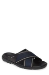 PRADA SPAZZOLATO SLIDE SANDAL,2X3032 3KXT 99