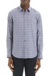 THEORY IRVING SLIM FIT CHECK BUTTON-UP SPORT SHIRT,J0774503