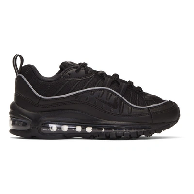 Nike Women's Air Max 98 Casual Sneakers From Finish Line In Black