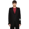 RICK OWENS RICK OWENS BLACK NEUE PATCH BLAZER