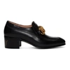 Gucci Women's Leather Horsebit Chain Loafers In 1000 Black