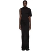 RICK OWENS RICK OWENS LILIES BLACK TURTLENECK GOWN DRESS