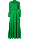 LAYEUR LONG-SLEEVE MAXI DRESS