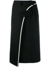 SSHEENA ASYMMETRICAL MIDI SKIRT